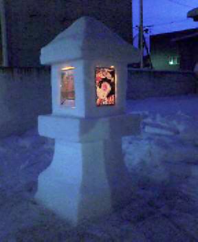 雪灯篭３