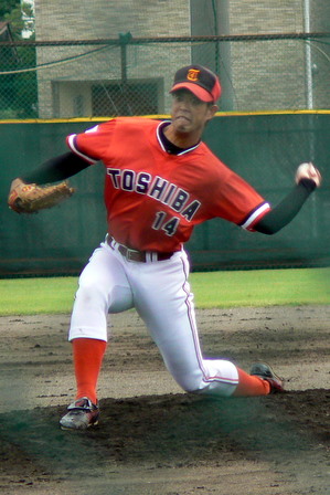 [清水芳政投手]