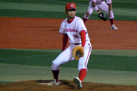 [石畝卓也投手]