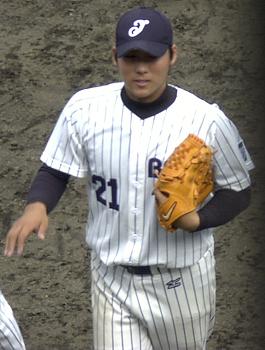 [台湾帰りの鈴江投手]