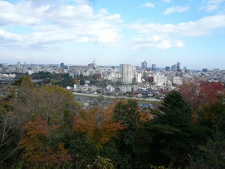 仙台城からの景色