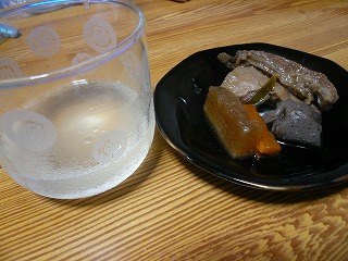 スダチ酎ハイ＆牛スジ煮込み