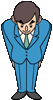 おじぎ　男