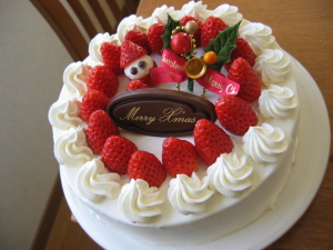 クリスマスケーキ２００９-２.JPG