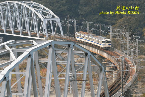 日豊本線美々津のダブルトラスト橋