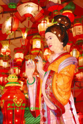 中国古代４大美女の１人、貂蝉のオブジェ