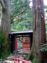 三徳山三佛寺への入口