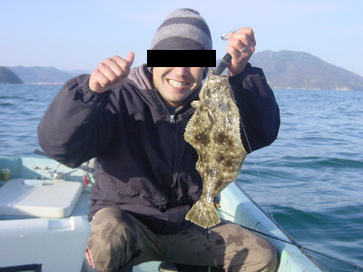 S先輩とヒラメ!