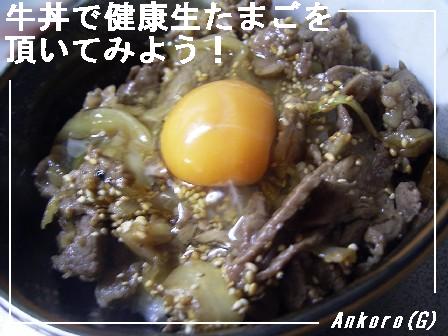 牛丼に生卵