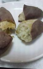 圧力鍋でふかしたサツマイモ