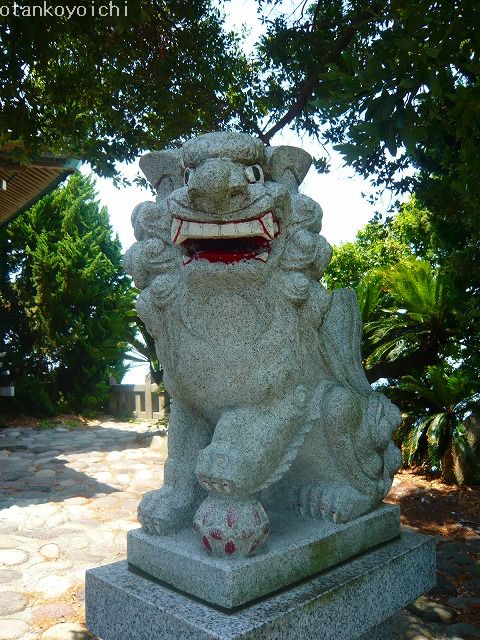 大瀬神社　新参狛犬　あ