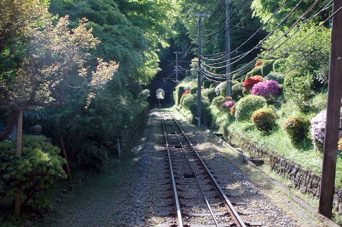 ケーブルカー線路
