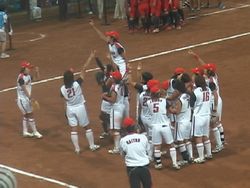 北京五輪女子ソフト決勝１１