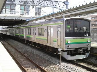 JR横浜線205系（小机駅にて、2010年3月13日13:50撮影）