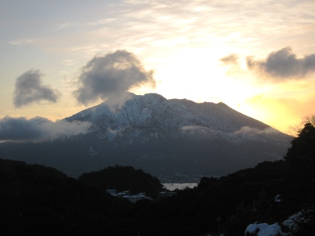 桜島　ご来光