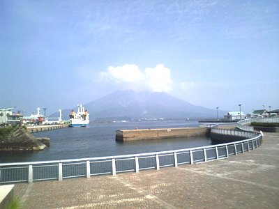 桜島(篤姫館付近より)