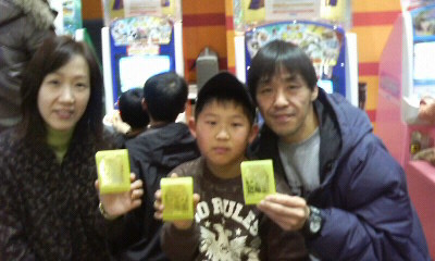 家族で恐竜初優勝♪