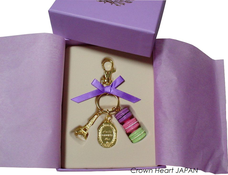 LADUREE Key Chain Macarons Effiel Tower pistache from Japan Best for Gift New