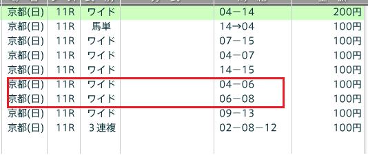 110109　京都11Ｒシンザン記念外れ馬券