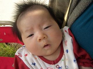 変な顔になっちゃった♪