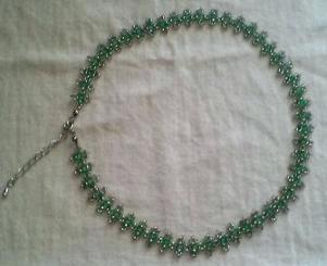 花編みグリーン