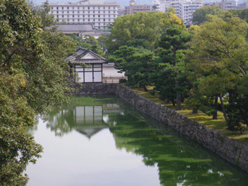 天守閣跡から望む