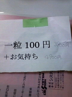 チャリティ梅干　真心の売上げ