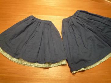 またまたおそろいスカート
