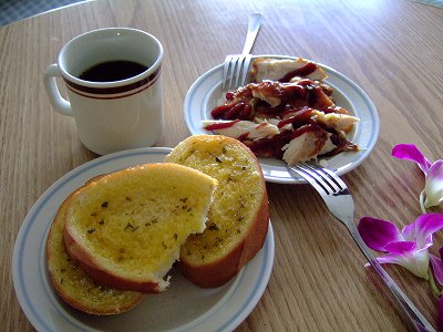 残り物朝食
