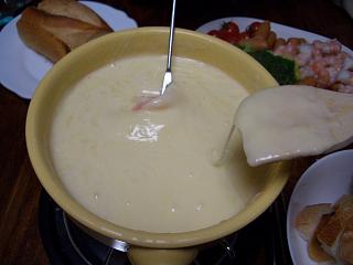 チーズフォンデュ