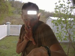 Ｊ君のファイティングポーズ