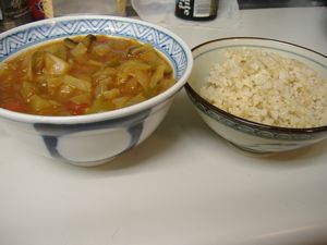 soup+brownrice