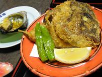 鯛のかぶと揚げ