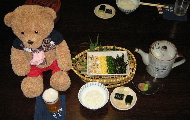 1日目の夕食-鯛茶漬け