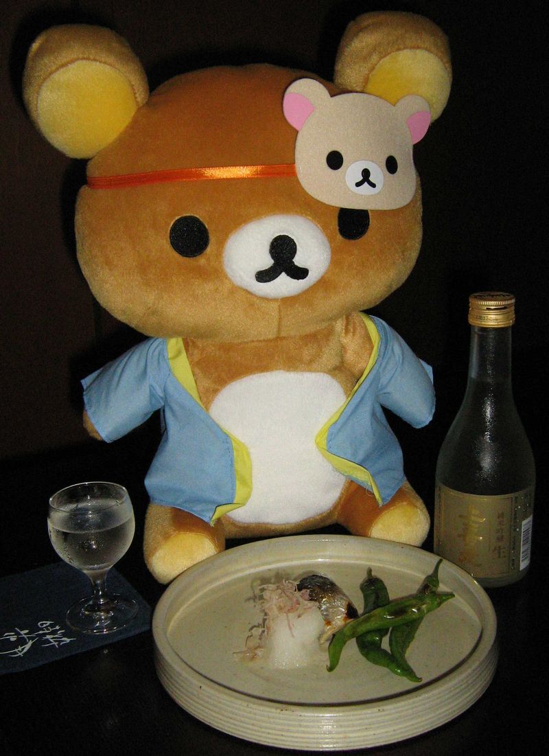 3日目の夕食-鯵の香味焼きと万願寺唐辛子