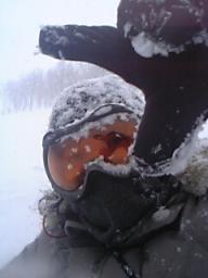 雪まみれ