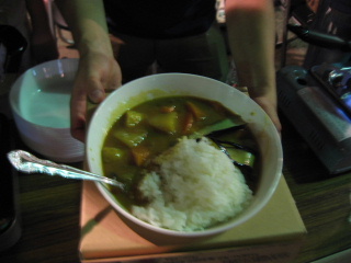 明大作成のカレー