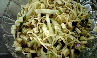 パスタ　その３混ぜる