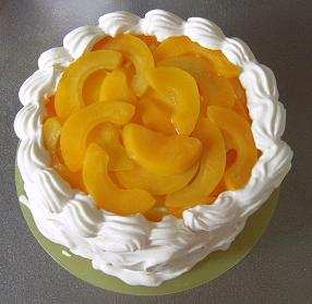 黄桃ケーキ
