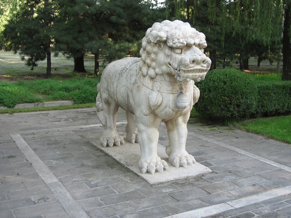 明の十三陵　獅子