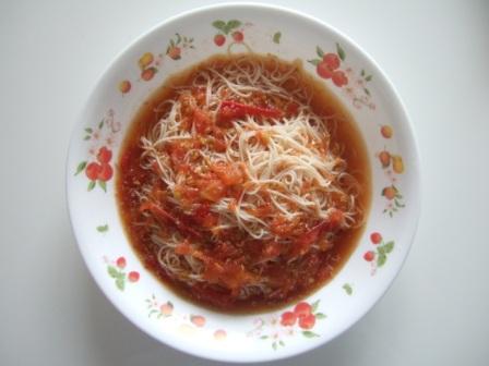 トマトのさっぱりぶっかけ麺