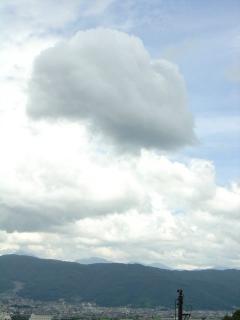 諏訪湖の空