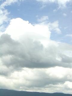 諏訪湖の空