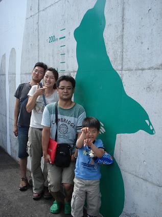 熊さんと背比べ