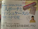 LEE　1月号　予告　雅姫さんリバティポーチ　ティッシュケース