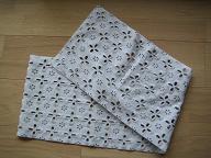 内田彩仍さん　布をカットするだけのストール