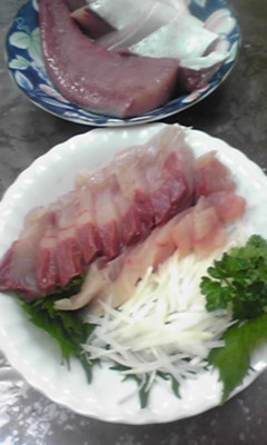 なんとか刺身にできました