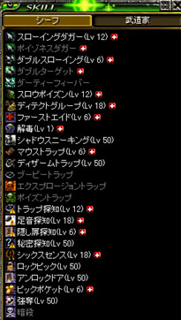 LV550シフスキル。