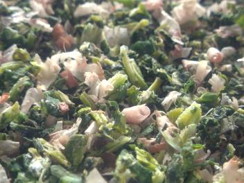 大根葉のふりかけ出来上がり