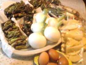 山盛りの山菜その他